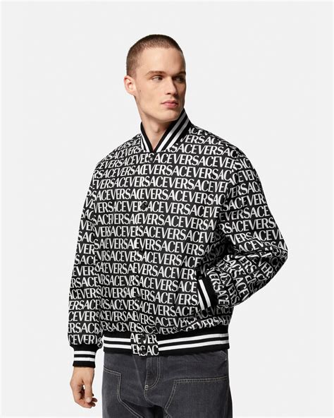 versace womens bomber jacket|versace bomber jacket men's.